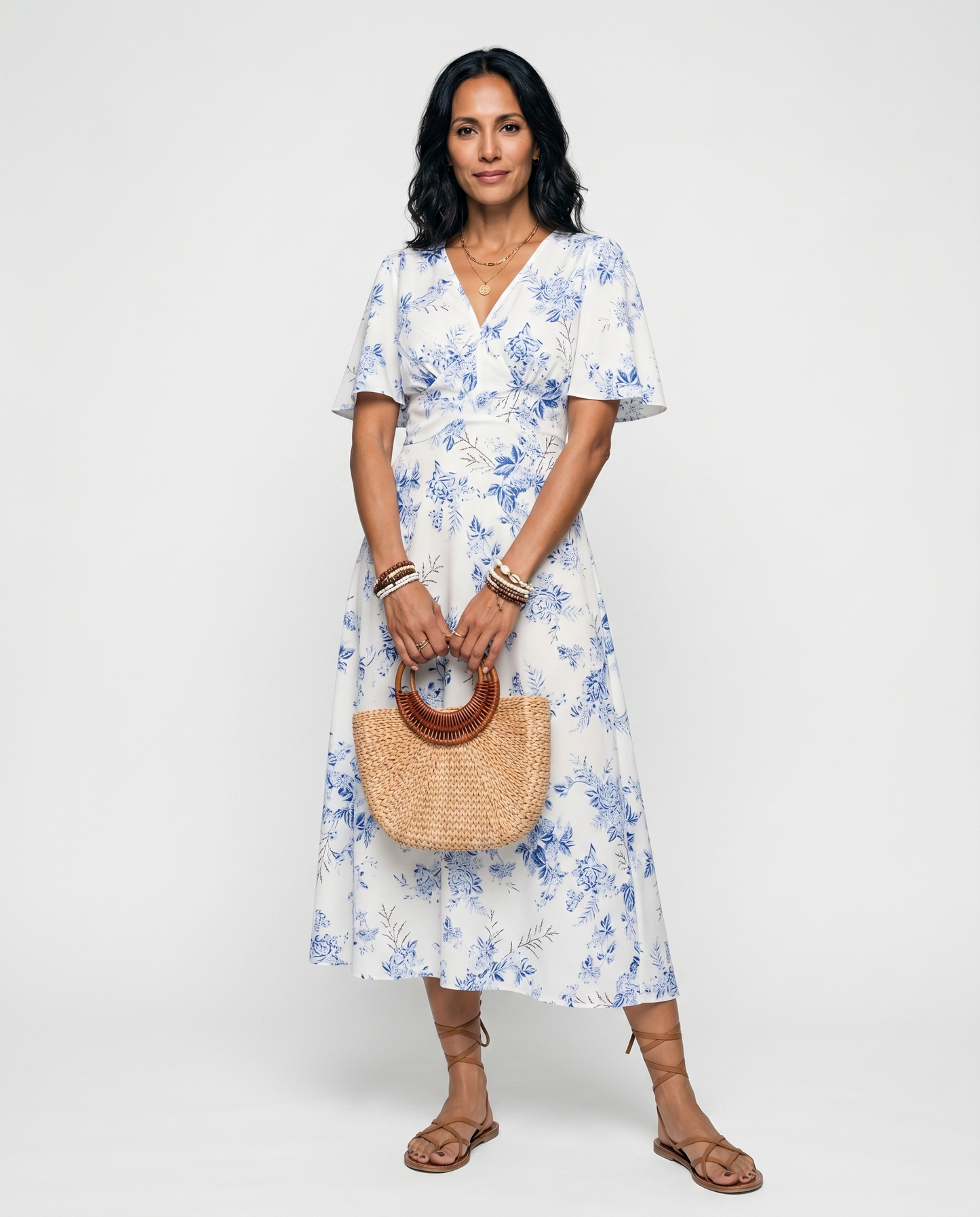 Coastal Breeze Printed Maxi Dress