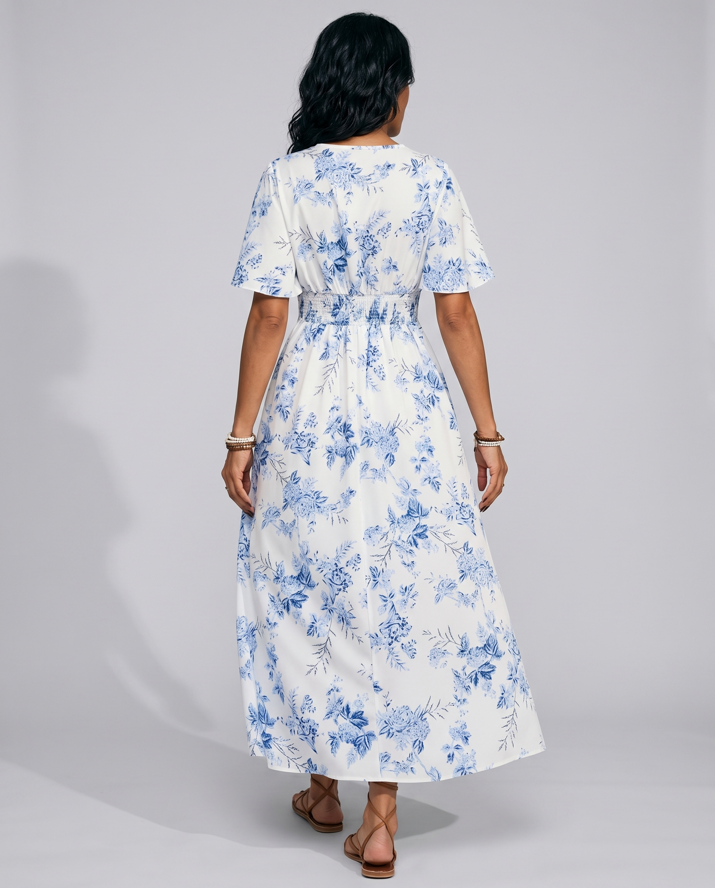 Coastal Breeze Printed Maxi Dress
