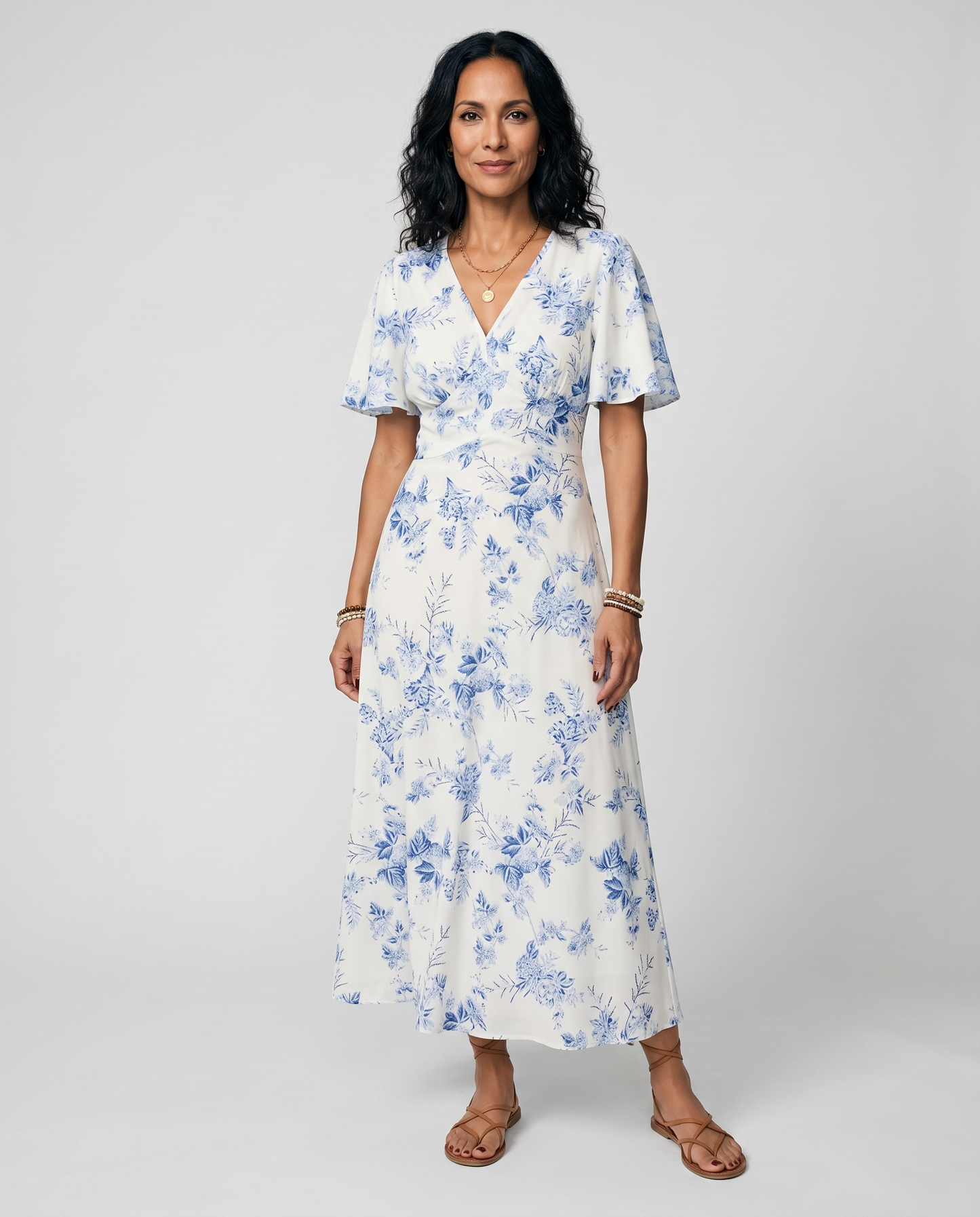 Coastal Breeze Printed Maxi Dress
