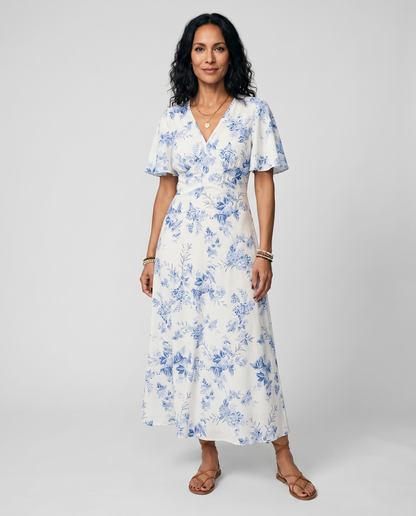 Coastal Breeze Printed Maxi Dress